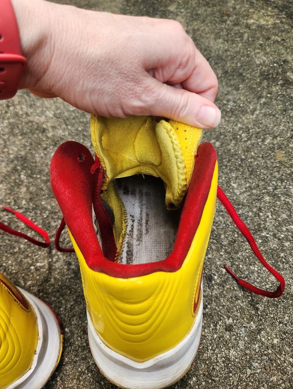 Jordan Aero Flight Hulk Hogan Yellow & Red Athletic Shoes - Performance Sneaker